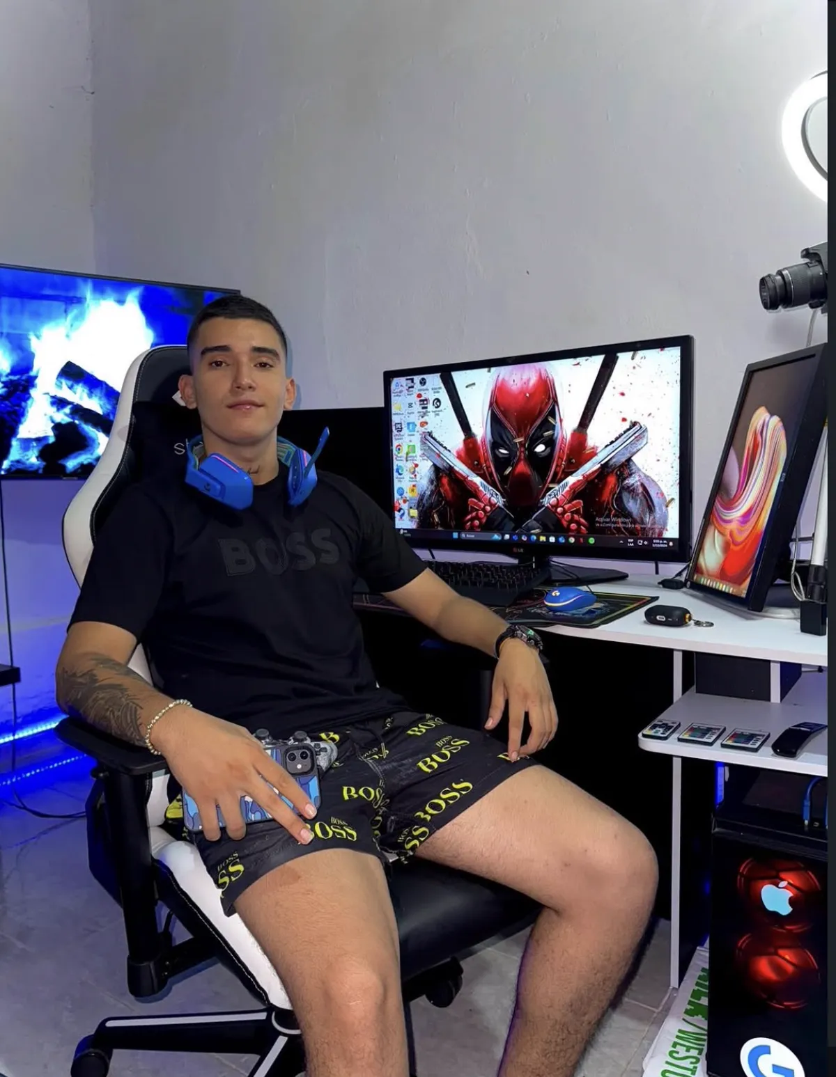 Setup de streaming de The Chacon